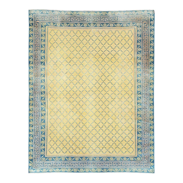 Galerie Shabab Collection Mid-20th Century Indian Flatweave Dhurrie Carpet For Sale