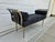 DIA - Design Institute America Design Institute America Brushed Nickel Rolled Arm Bench For Sale - Image 4 of 12