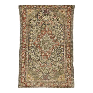 Early 20th Century Antique Turkish Sivas Rug - 04'03 x 06'06 For Sale