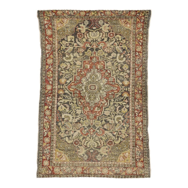 Early 20th Century Antique Turkish Sivas Rug - 04'03 x 06'06 For Sale