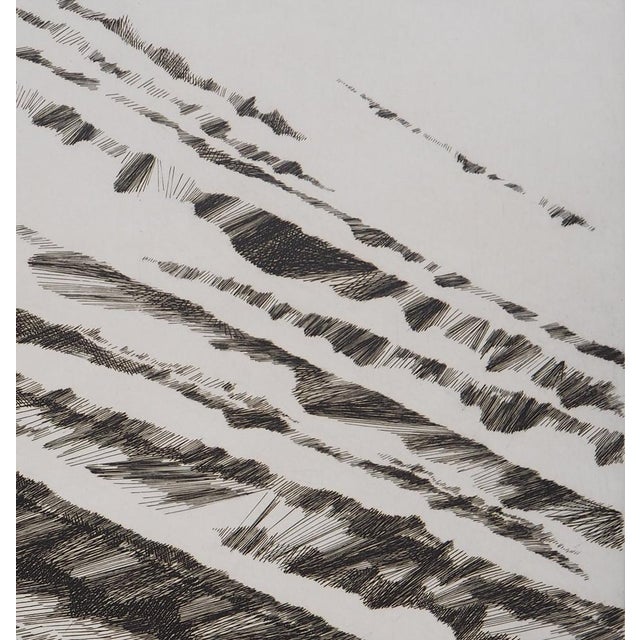 Françoise Bicaut, The Water of the Moon Will Leave Its Plates in the Desert, 1982, Original Etching For Sale - Image 5 of 10