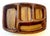 Mid-Century Modern 20th C. MCM Italian Gump’s Ceramic Divided Catchall For Sale - Image 3 of 9
