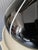 Glass Vintage Black Glass Vase with White Trim, 1950s For Sale - Image 7 of 17