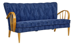 Mid-Century Scandinavian Elm Frame Sofa, 1960