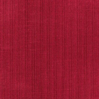 Sample - Schumacher Antique Strie Velvet Fabric in Scarlet For Sale