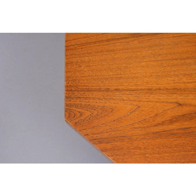 Mid-Century Modern Teak Octangle Shaped Dining Table, 1960s For Sale - Image 3 of 11