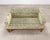 Green 20th C. Art Deco Style Greek Key Velvet and Raffia Settee For Sale - Image 8 of 18