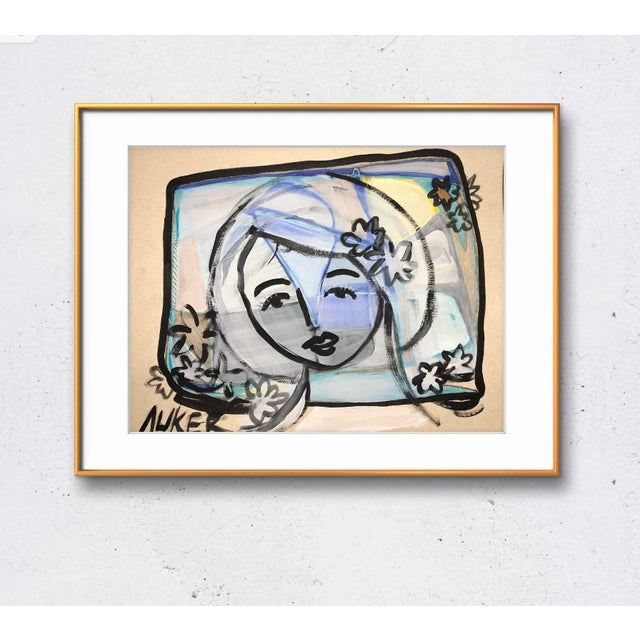 Contemporary Original Acrylic Painting on Cotton Paper by Cassandra Auker “Kawaii” For Sale - Image 6 of 8