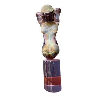 Loredano Rosin, Figurative Sculpture, 1990s, Murano Glass For Sale