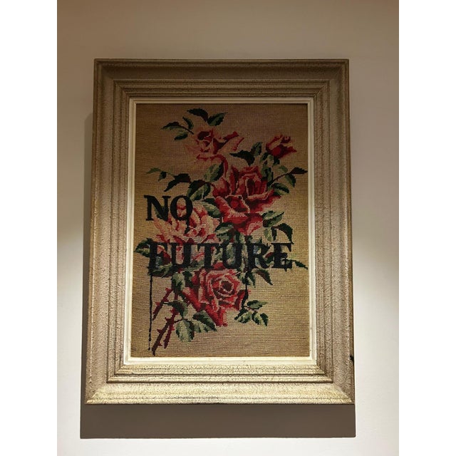 Framed No Future Tapestry, 1950s For Sale - Image 9 of 9