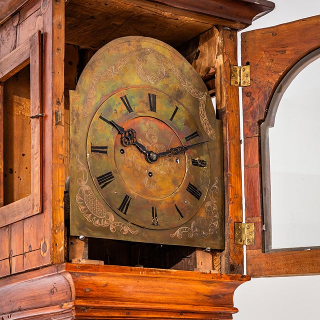 Inlaid Grandfather Clock, 18th Century For Sale - Image 5 of 8