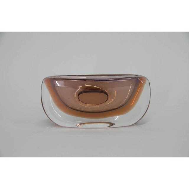 Art glass vase by Jaroslav Svoboda. Czechoslovakia, circa 1980. Perfect condition without any defect. This piece is...