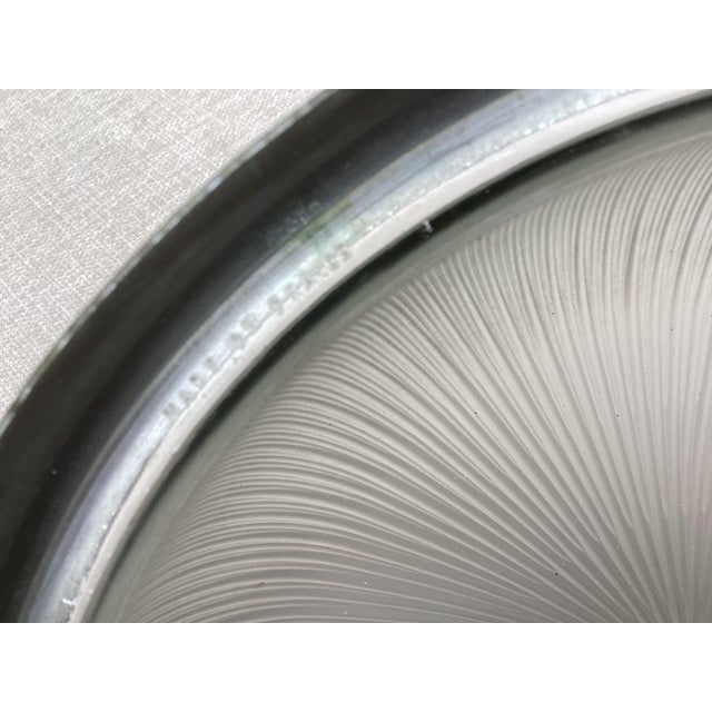 Glass Vintage Industrial French Ceiling Lights from Holophane, 1930s, Set of 2 For Sale - Image 7 of 8