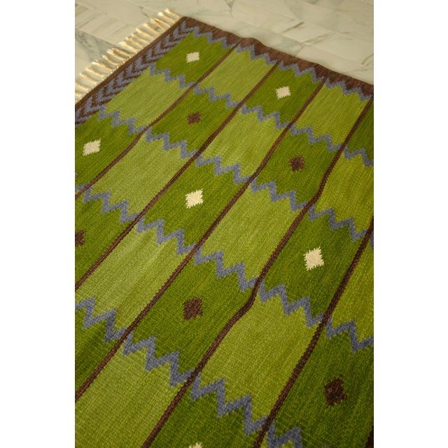 Vintage "Garden" Rug by Berit Koenig Woelfer For Sale - Image 15 of 16
