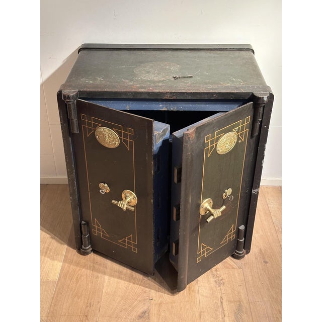 Antique English Iron Safe, 1890s For Sale - Image 13 of 18
