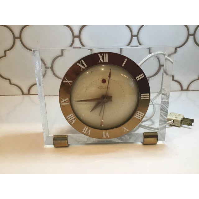 Art Deco Vintage Electric Alarm Clock For Sale - Image 3 of 6