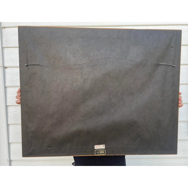 Terra Cotta Vintage Southwest Figures Original Pastel Fine Art Framed Drawing For Sale - Image 8 of 9