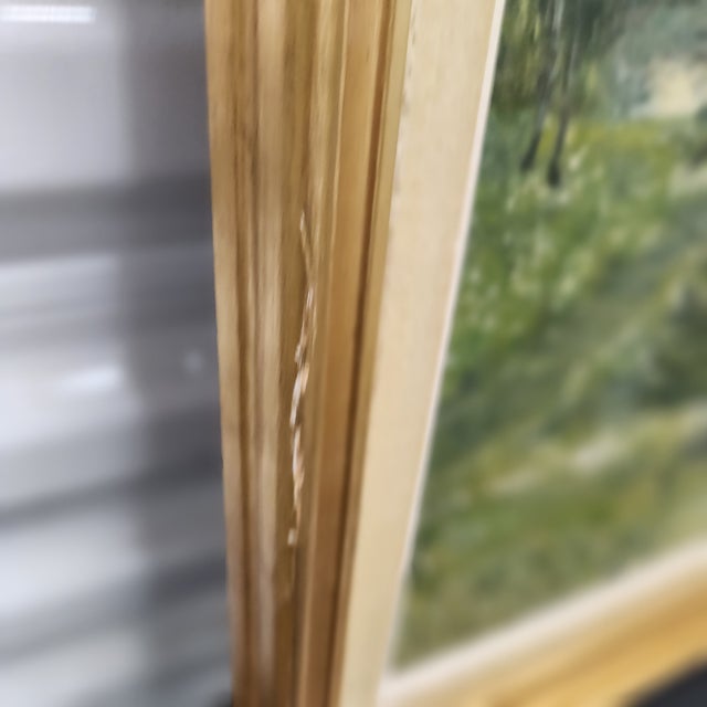 Green 1930s European Landscape Oil Painting, 12.5" × 15.75", Nordic Romantic Style For Sale - Image 8 of 14