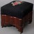 American American Empire Mahogany & Floral Needlepoint Footstool Circa 1880 For Sale - Image 3 of 7