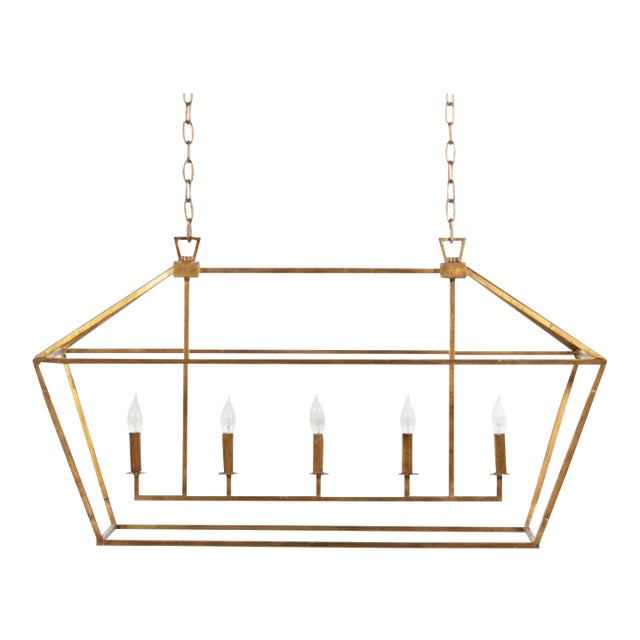 Adler Large Rectangular Chandelier For Sale