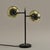 Mid-Century Adjustable Brass Double Shade Lamp attributed to Jacques Biny for Luminalité, 1950s For Sale - Image 13 of 18