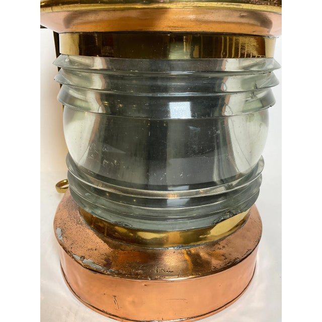 Solid Copper French Ships Lantern For Sale In Boston - Image 6 of 11