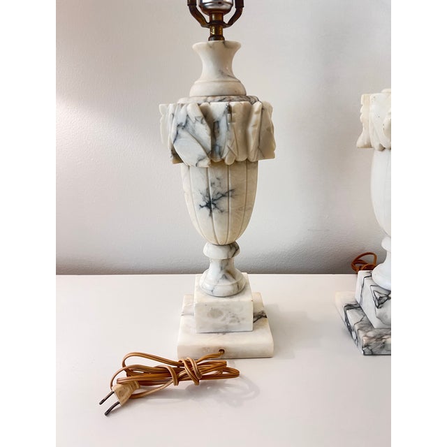 Antique Marble Lamps - a Pair For Sale In Kansas City - Image 6 of 12