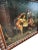 French Large Antique European Cavalier Interior Scene Oil Painting in Carved Wood Frame For Sale - Image 3 of 12
