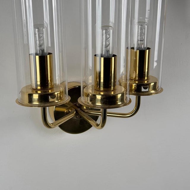 Gold Model V 169/3 Sonata Wall Lamps by Hans-Agne Jakobsson for AB Markaryd, Sweden, 1960s, Set of 2 For Sale - Image 8 of 16