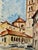 Rustic Henry Emil Salloch Original Watercolor on Paper San Esteban, Segovia España. 1972. For Sale - Image 3 of 6