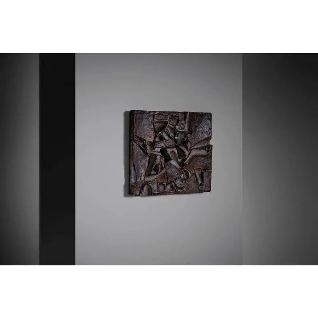 1920s Ceramic Wall Relief by Salvatore Meli, Italy, 1963 For Sale - Image 5 of 12