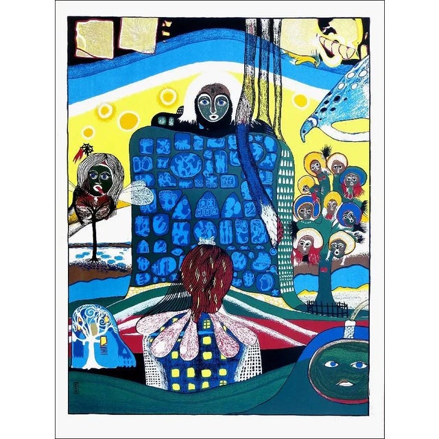 Mid-Century Modern Untitled 2, Helmut Kand Silkscreen, Signed and Numbered in Pencil For Sale - Image 3 of 3