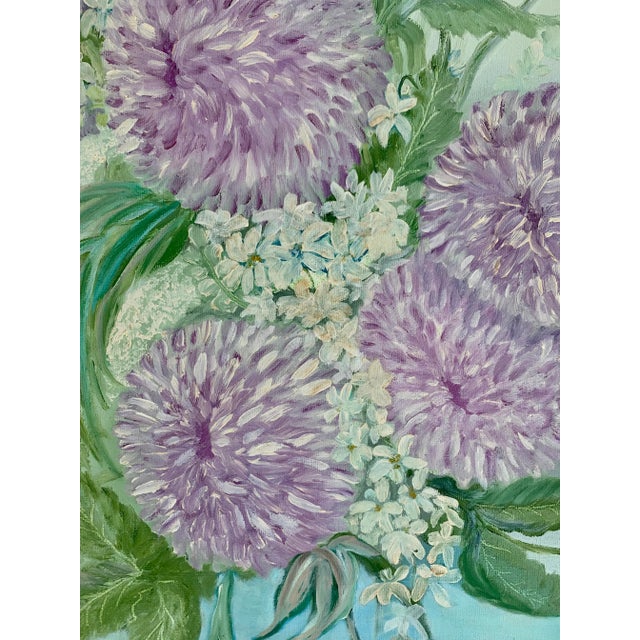 Loving this oh so vintage-y piece! The colors evoke such a mood and time of yesterday. In an aqua vase is a lovely...