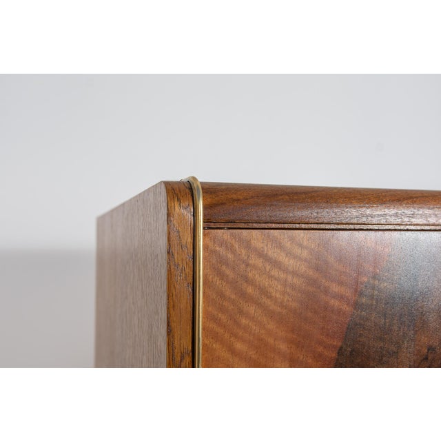 Mid-Century Walnut Wardrobe by Bohumil Landsman for Jitona Soběslav, Czechoslovakia, 1960s For Sale - Image 4 of 18