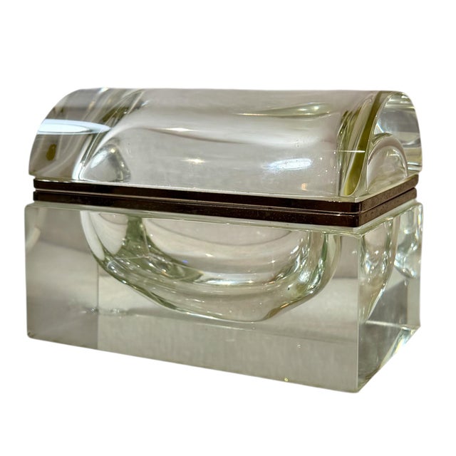 Mid-Century Modern Mid 20th Century Murano Glass Box by Alessandro Mandruzzato For Sale - Image 3 of 8