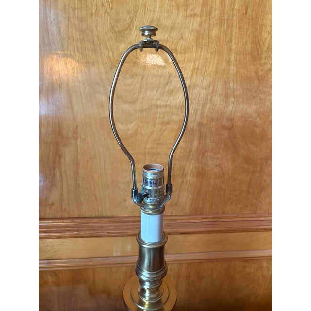 Metal Late 20th Century Brass Barley Twist Table Lamp by Stiffel For Sale - Image 7 of 10