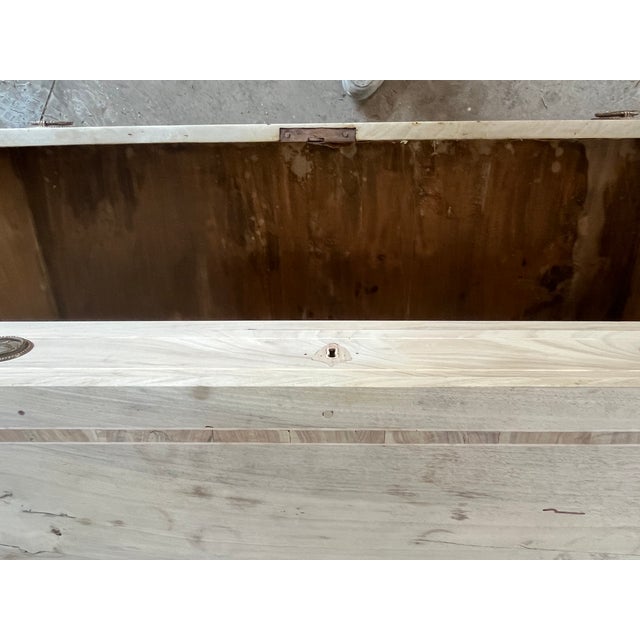 Italian Neoclassical Bleached Cherry Commode with Inlay, 18th Century For Sale - Image 18 of 18