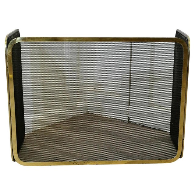 Metal Folding Brass Fire Guard, 1960s For Sale - Image 7 of 7