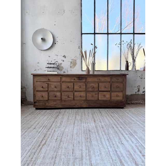 Vintage Pine Workshop Credenza, 1950s For Sale - Image 6 of 18