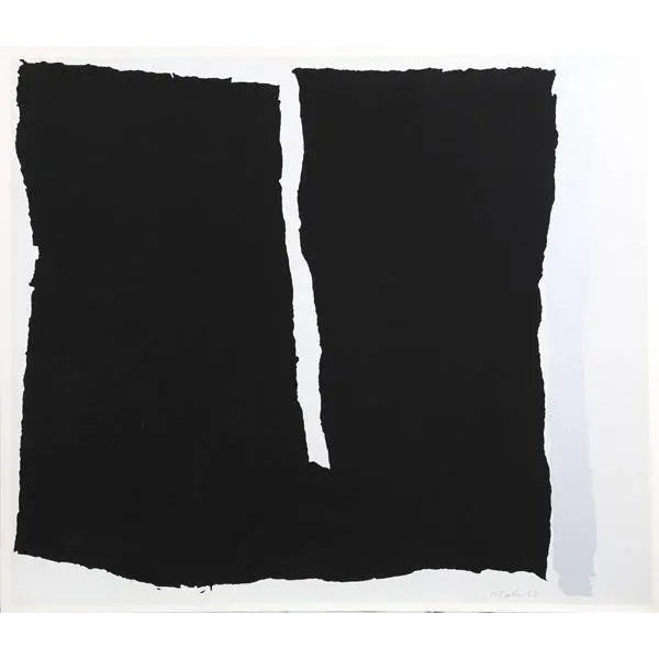 Modern 1980 Raymond Parker "Untitled 16" Signed Print For Sale - Image 3 of 3