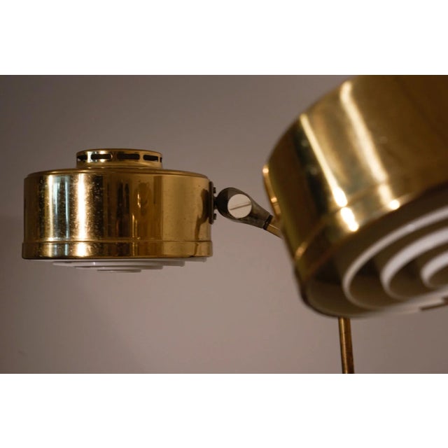 Vintage table lamp manufactured by BJS Skellefteå in 1960, representative of mid-century Scandinavian design. Constructed...