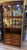 Brown 1970s Henredon Scene One Campaign Oak Lighted Display and Bar Cabinet For Sale - Image 8 of 9