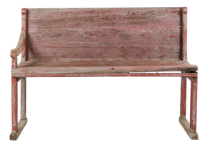 Red Bench in Pine Wood, 1860s