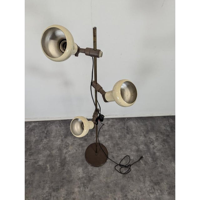 Silver Vintage Floor Lamp, 1970s For Sale - Image 8 of 9