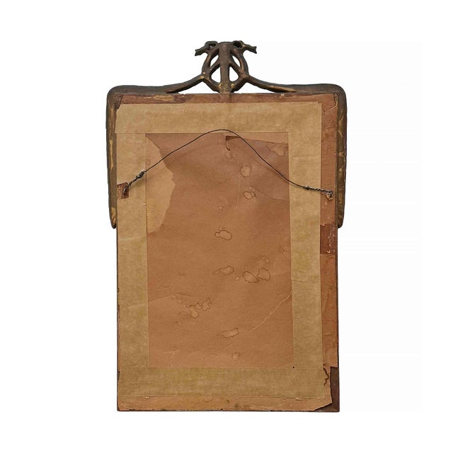 French French Antique Mirror Neoclassical Louis XVI - Style Giltwood For Sale - Image 3 of 9