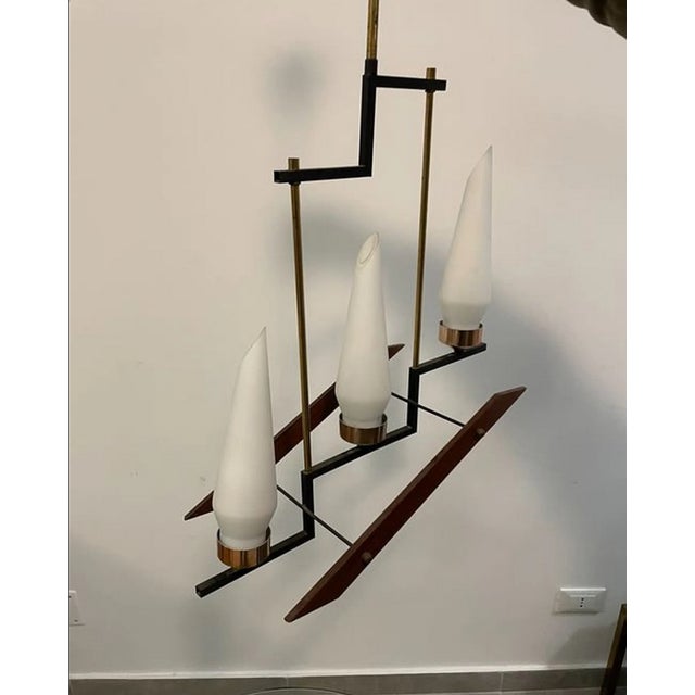 Mid-Century Modern Ceiling Light, 1960s For Sale - Image 4 of 10