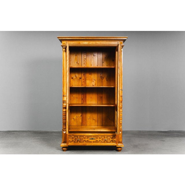 Gründerzeit Bookcase in Elm For Sale - Image 3 of 18
