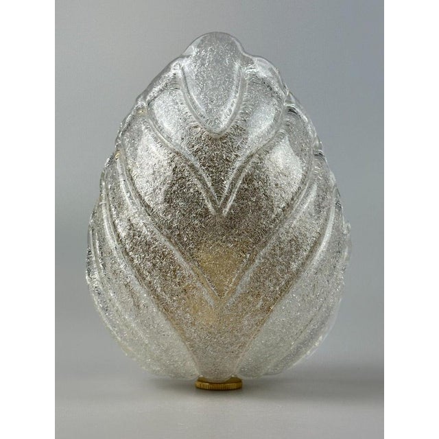 Spage Age Wall Lamp in Glass & Brass, 1970s For Sale - Image 17 of 18