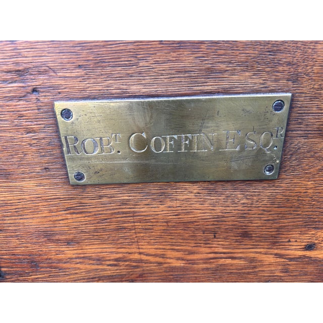 Antique English Oak and Iron Silver Chest, Mid 1800's For Sale In San Francisco - Image 6 of 7