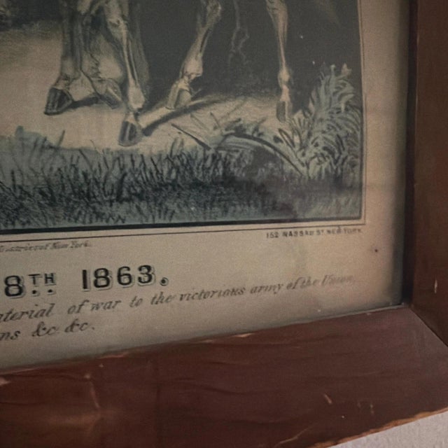 Currier & Ives Surrender of Port Hudson, Louisiana - 1863 Print with Frame For Sale - Image 4 of 7